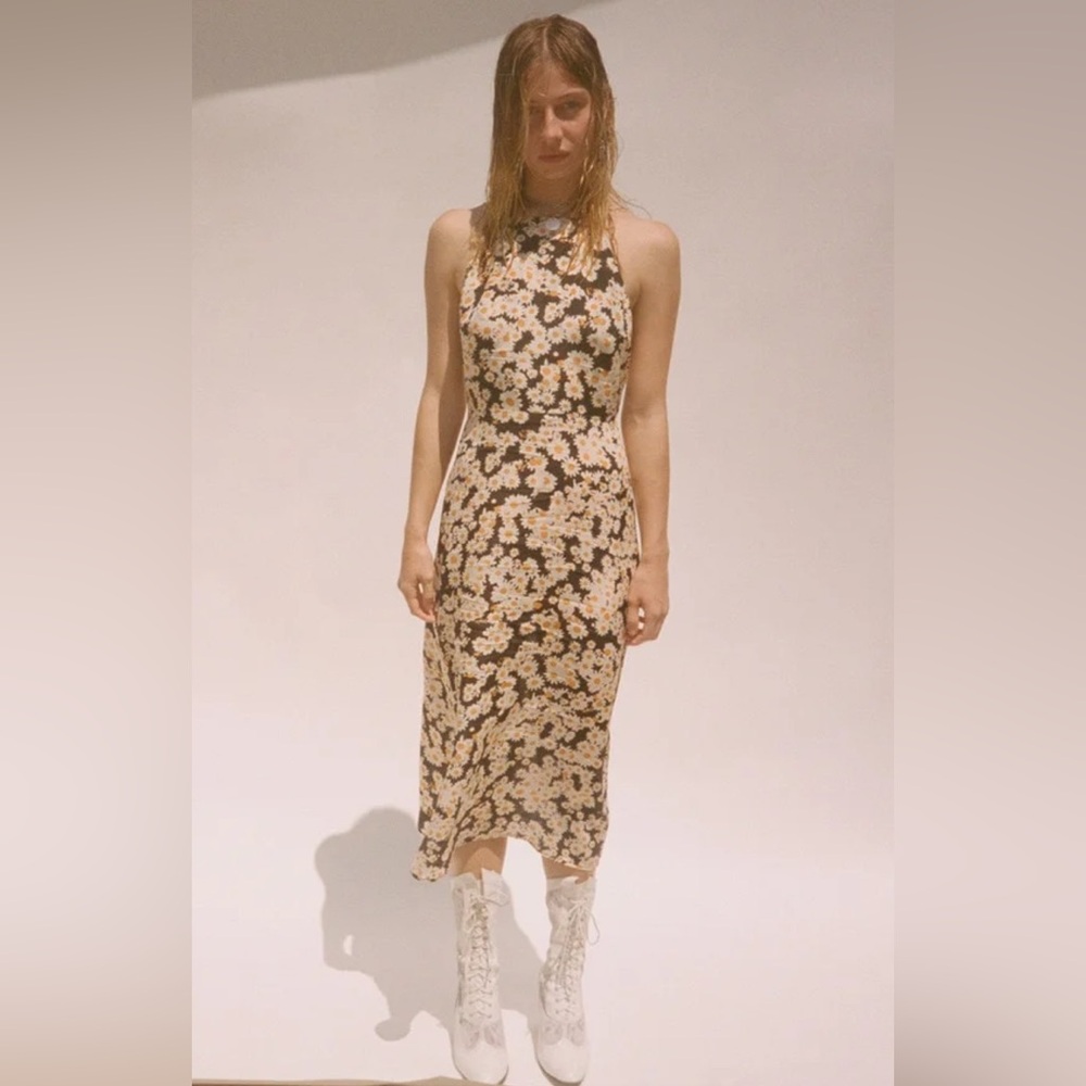 Realisation Par The Jeet Flower Power Midi Dress